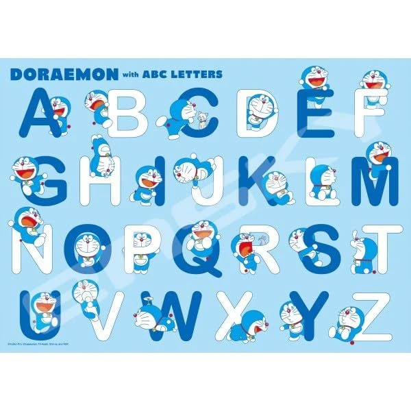 Jigsaw Puzzle Doraemon and the Alphabet (300 Pieces)