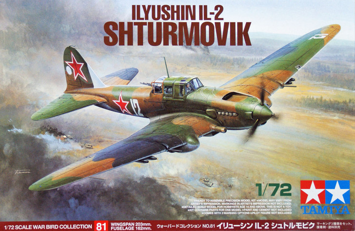 Tamiya 60781 Ilyushin IL-2 Shturmovik 1/72 Kit