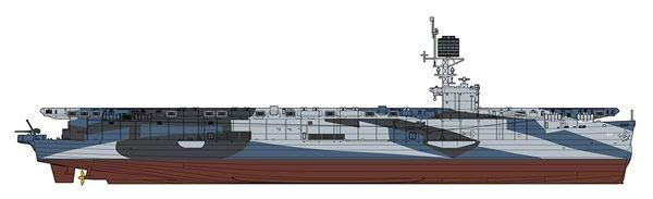  1/350 Scale US Navy Escort Carrier CVE-57 Anzio Plastic Model 
