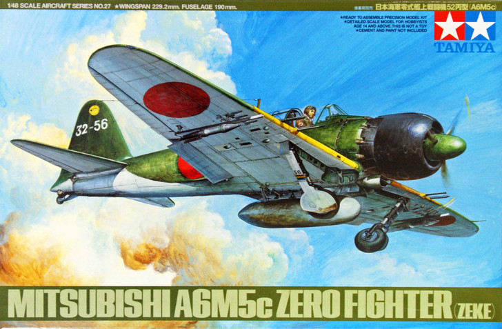 Tamiya 61027 Mitsubishi A6M5c Type 52 Zero Fighter (Zeke) 1/48