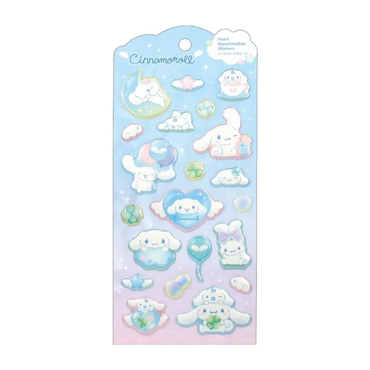  T's Factory Sanrio Pearl Marshmallow Sticker Light Blue Wish Core / Cinnamoroll 