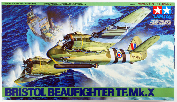 Tamiya 61067 Bristol Beaufighter TF.Mk.X 1/48 Scale Kit (4950344997084)