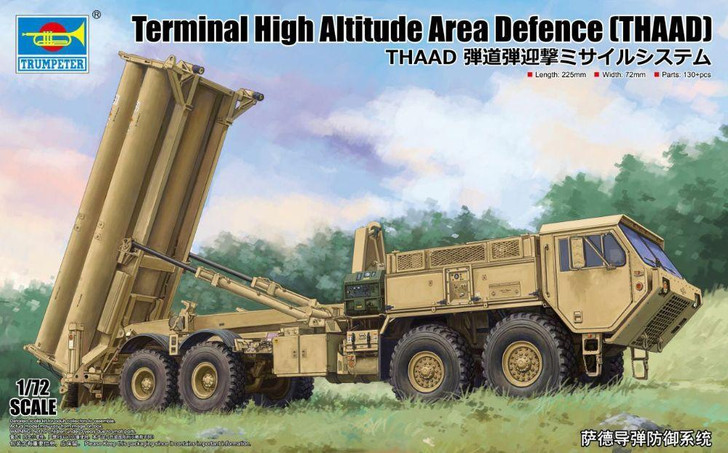  Trumpeter 1/72 Scale THAAD Ballistic Missile Defense System Plastic Model 