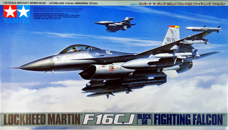 Tamiya 61098 Lockheed Martin F-16CJ Block 50 Fighting Falcon 1/48