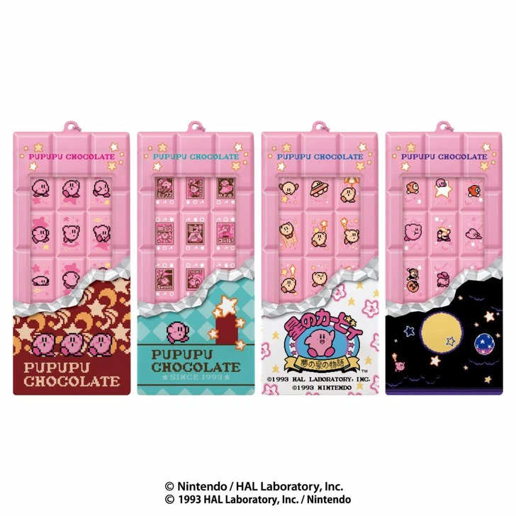  Heart Kirby Chocolate Bar Style Stickers with Exclusive Packaging BOX (8pcs) 