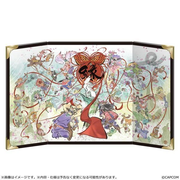  Capcom Okami Mini Folding Screen 20th Anniversary Artwork 