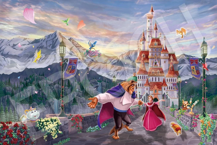 Jigsaw Puzzle Beauty and the Beast - Morning Waltz - (1000 Pieces)