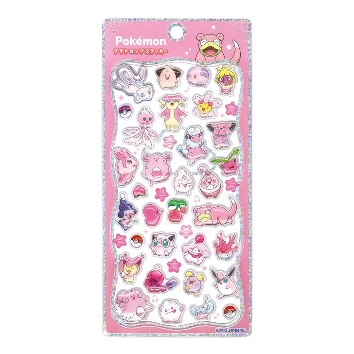Pokemon Center Original Petit Drop Sticker Pink