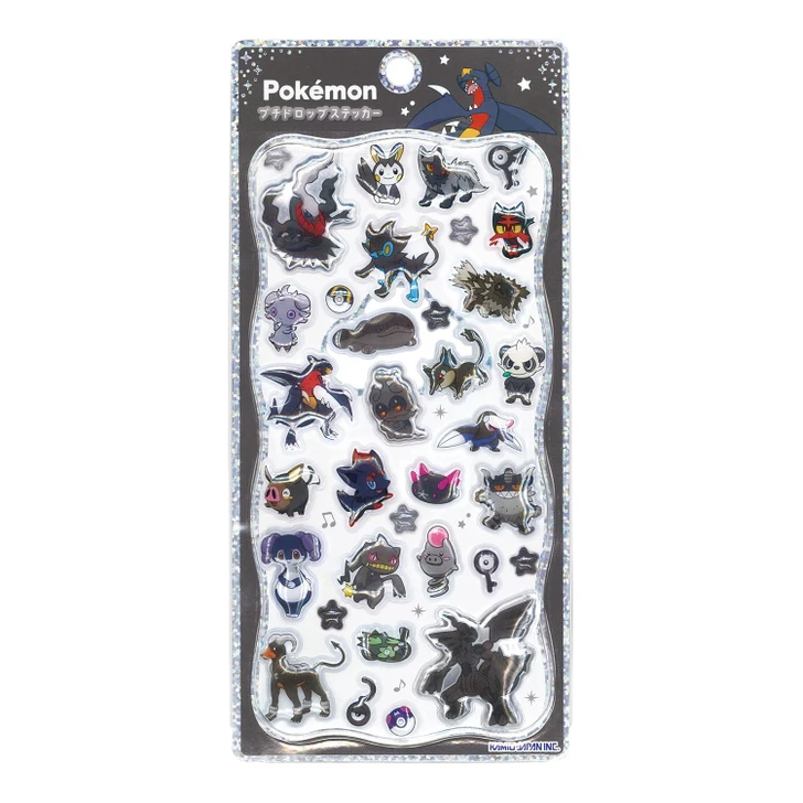 Pokemon Center Original Petit Drop Sticker Black