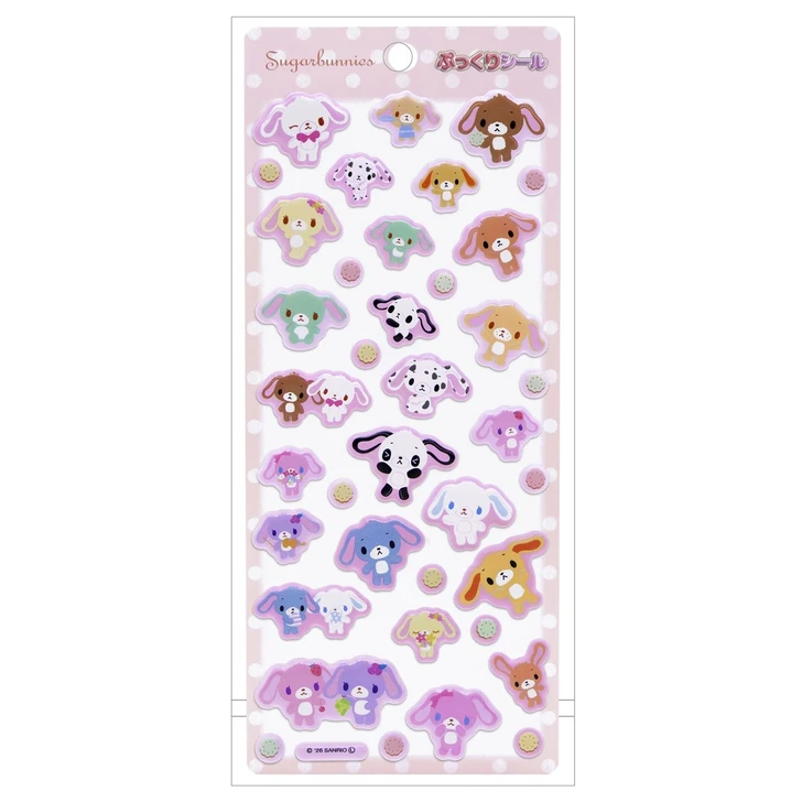 T's Factory Sanrio Puffy Stickers Sugar Bunnies And Friends