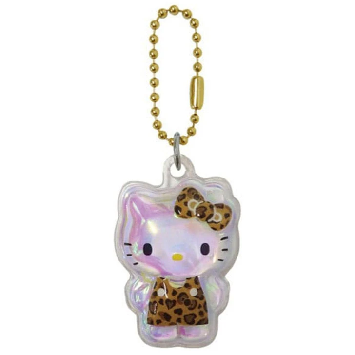  Kcompany Sanrio Hello Kitty Puffy Three Dimensional Petit Ball C Leopard Print Brown 