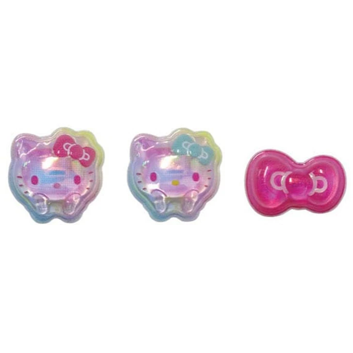  Kcompany Sanrio Hello Kitty Multi Decorative Parts Three Pieces Rainbow A 
