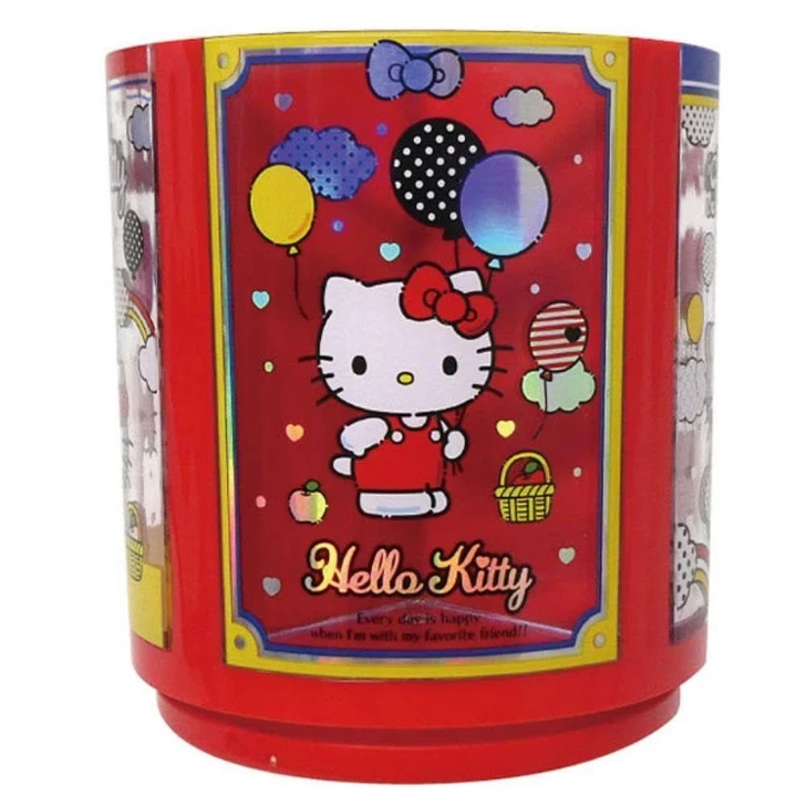  Kcompany Sanrio Characters Sparkling Holographic Rotating Pen Stand Hello Kitty 