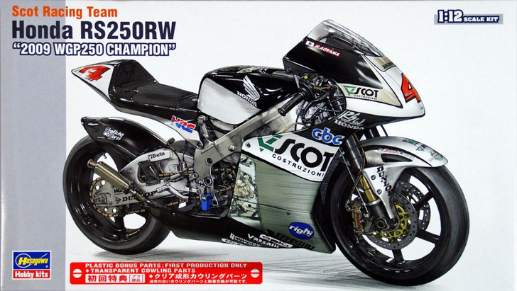 Hasegawa 1/12 Honda RS250RW '2009 WGP250 Champion' Plastic Model