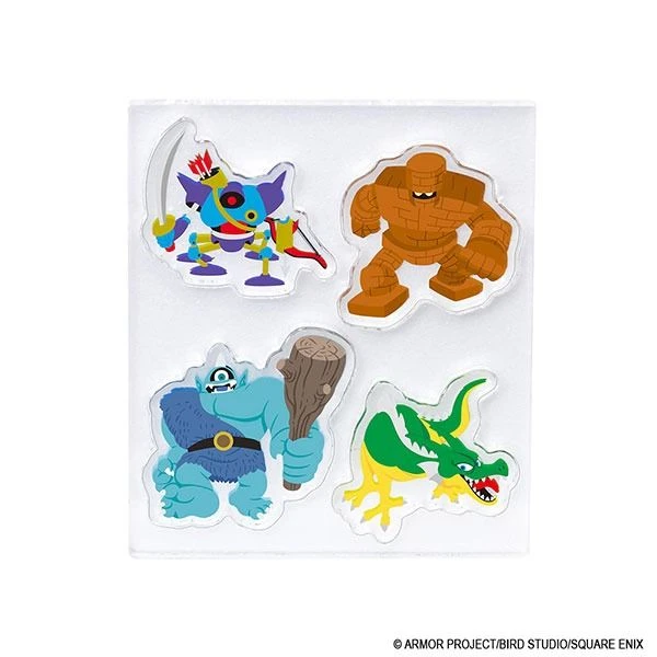 Square Enix Dragon Quest Stationery Shop Die-Cut Acrylic Stickers - Monsters Vol.2