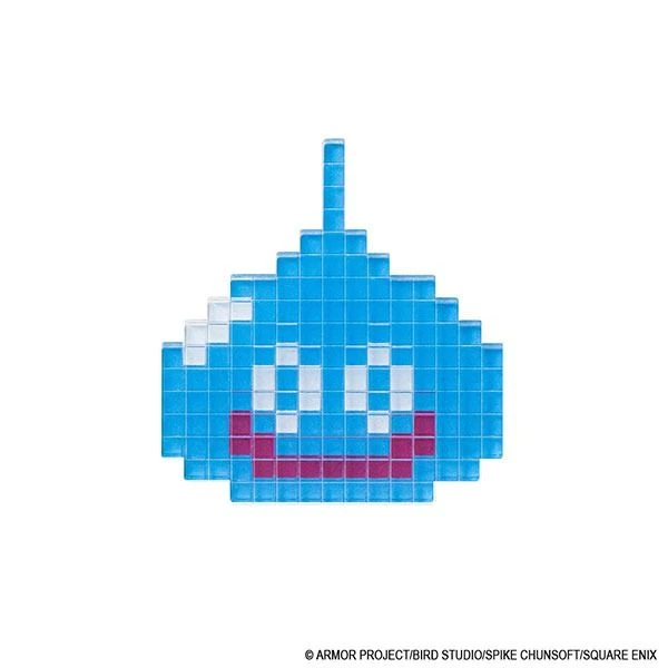Square Enix Dragon Quest Stationery Shop Pixel Art Acrylic Sticker - Slime