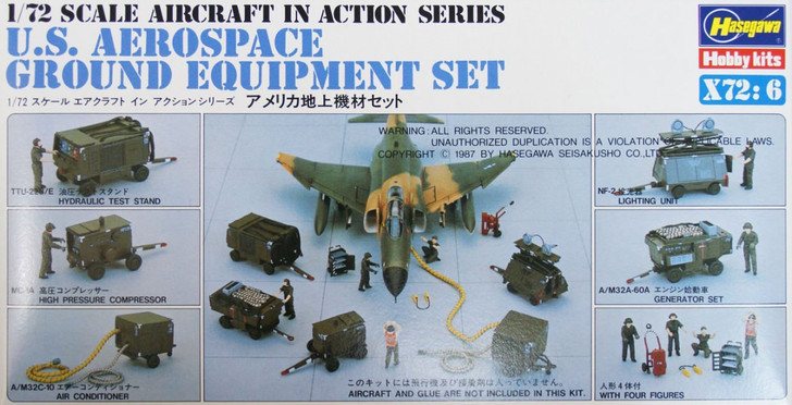 Hasegawa X72-6 U.S. AEROSPACE GROUND EQUIPMENT 1/72 Scale Kit (4967834351066)