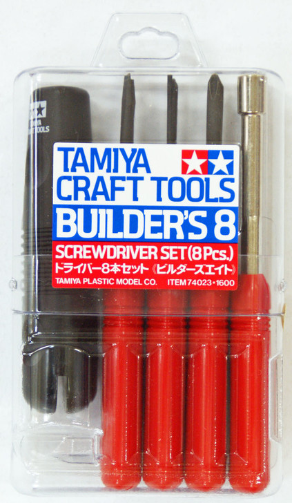 Tamiya 74023 Craft Tools - Screwdriver Set (8 Pcs.) Builder's 8