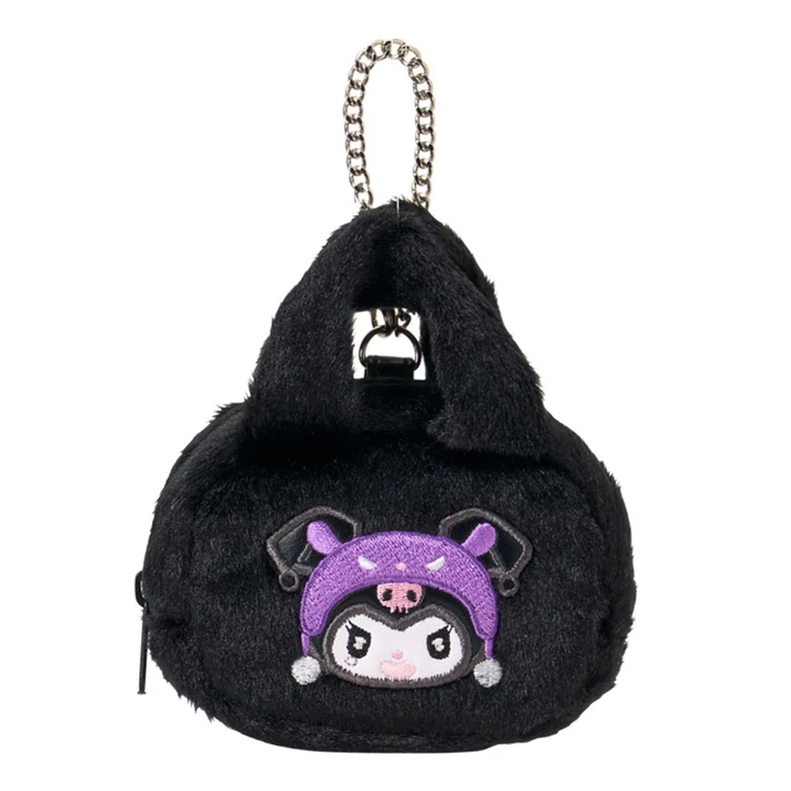 Sanrio Mini Bag Charm Casual All Black Kuromi Mode 002305