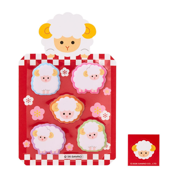 Sanrio Pochibukuro With Puffy Sticker Sheep 528102