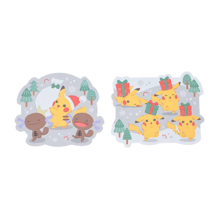 Pokemon Center Original Mini Card Set Christmas Preparation In Progress! Pikachu And Paldea Wooper