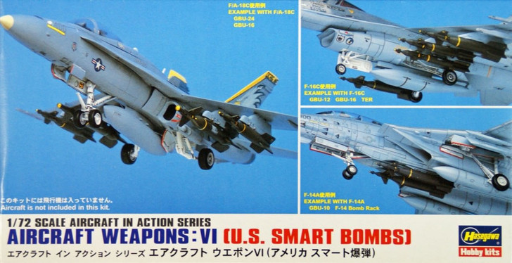 Hasegawa X48-3 AIRCRAFT WEAPONS C U.S MISSILES & GUN PODS 1/48 Scale Kit Japan 