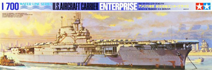 Tamiya 77514 US Aircraft Carrier ENTERPRISE 1/700 Scale Kit