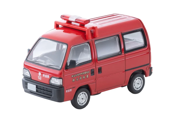 Tomytec 1/64 Tomica Limited Vintage Neo Honda Acty Van Inspection Vehicle Chichibu Fire Department