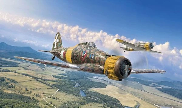 Italeri 1/32 Scale Italian Air Force Macchi MC.200 Saetta Plastic Model