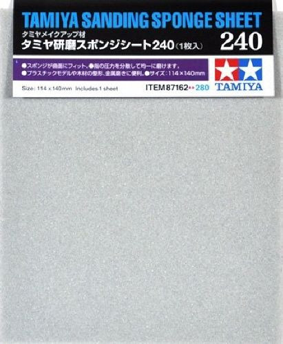 Tamiya 87162 Sanding Sponge Sheet 240 (4950344871629)