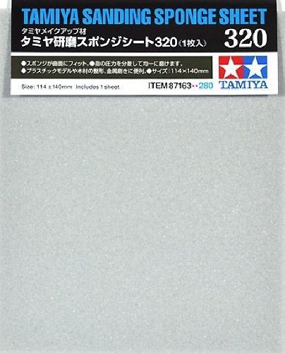 Tamiya 87163 Sanding Sponge Sheet 320
