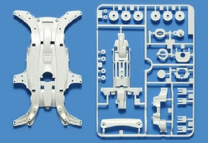 Tamiya 95283 Mini 4WD MA Reinforced Chassis (White)