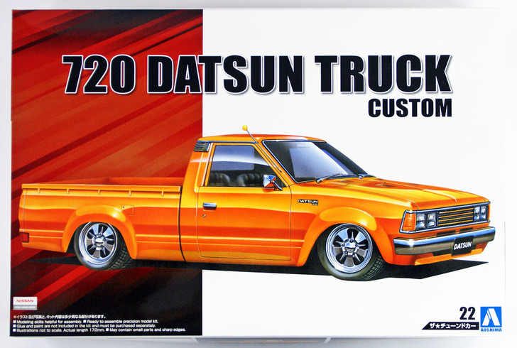 Aoshima 53355 Datsun Truck Custom 1982 (Nissan) 1/24 Scale Kit (4905083053355)