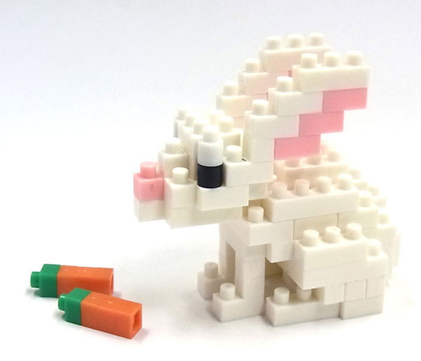 Kawada NBC-030 nanoblock Rabbit (4972825140543)