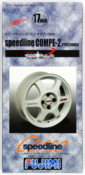 Fujimi TW68 speedline COMPE-2 Wheel & Tire Set 17 inch 1/24 Scale Kit (4968728193373)