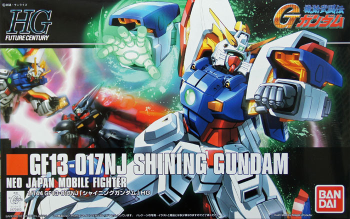 Bandai HGUC 127 Gundam GF13-017NJ SHINING Gundam 1/144 Scale Kit (4573102577467)