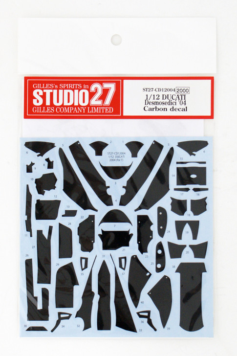 Studio27 ST27-CD12004 DUCATI Desmosedici '04 Carbon decal for Tamiya 1/12