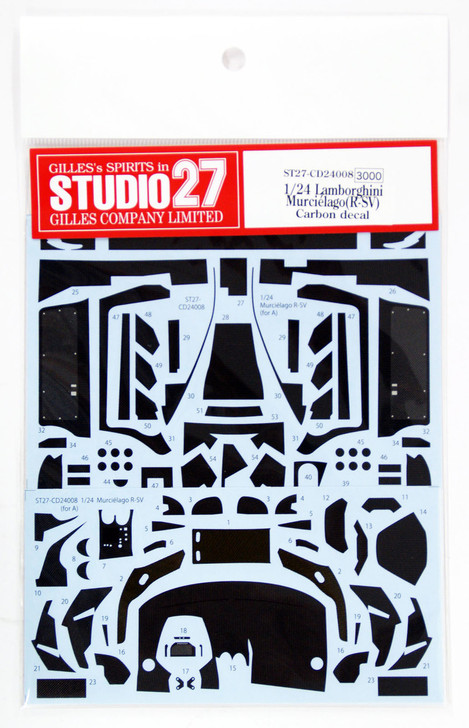 Studio27 ST27-CD24008 Lamborghini Murcielago Carbon Decal for Aoshima 1/24