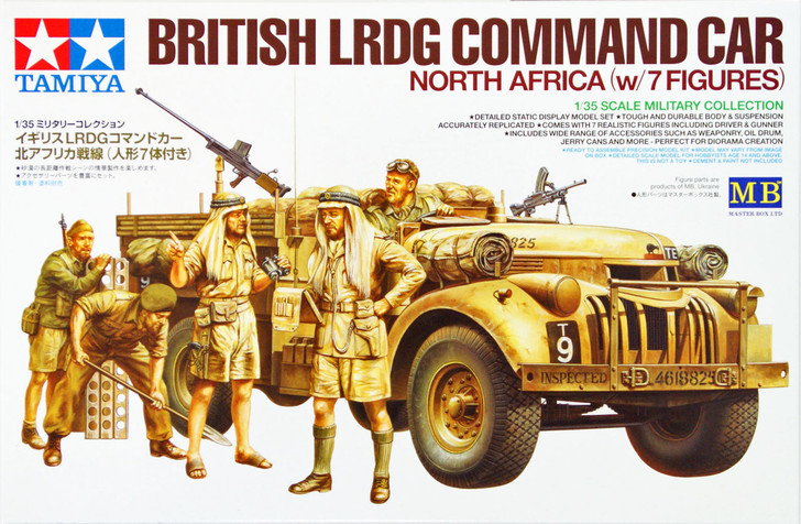 Tamiya 32407 British LRDG Command Car North Africa (w/7 Figures) 1/35 scale (4950344324071)