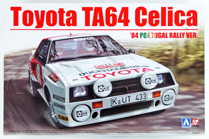 Aoshima 03142 Toyota TA64 Celica '84 Portugal Rally Ver. 1/24 scale kit