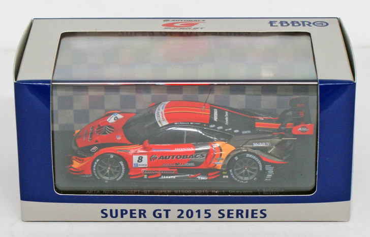 Ebbro 45272 ARTA NSX CONCEPT-GT SUPER GT500 2015 Rd.1 Okayama No.8 1/43 scale