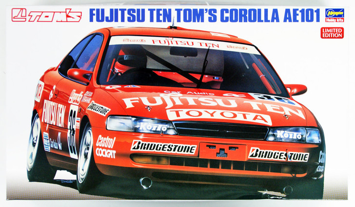 Hasegawa 20302 Fujitsu Ten Tom's Corolla AE101 1/24 Scale Kit (4967834203020)