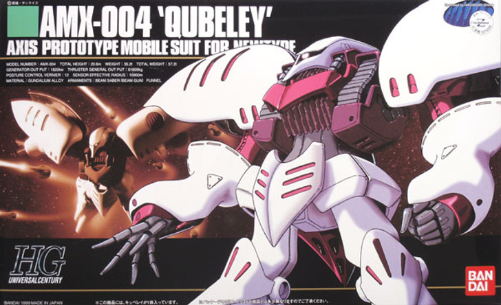 Bandai HGUC 004 Gundam AMX-004 QUBELEY 1/144 Scale Kit