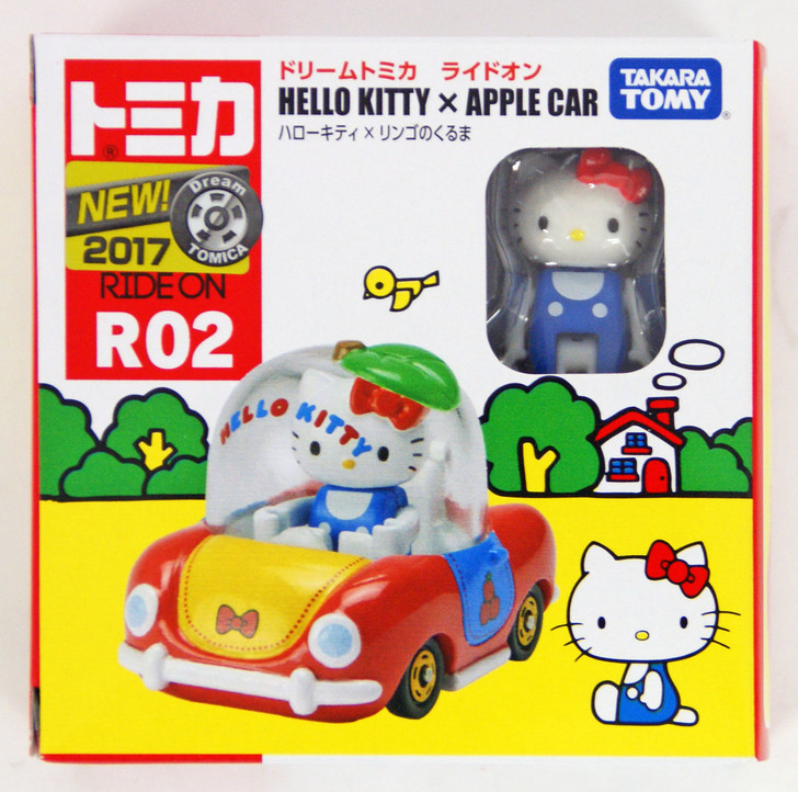 Takara Tomy Dream Tomica Ride On R02 Hello Kitty x Apple Car 887317