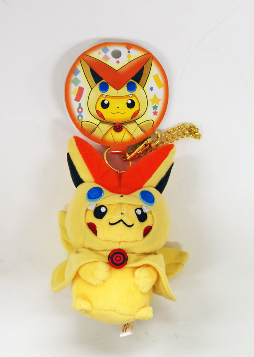 Pokemon Center Original Mascot Victini Poncho Pikachu 630-221526