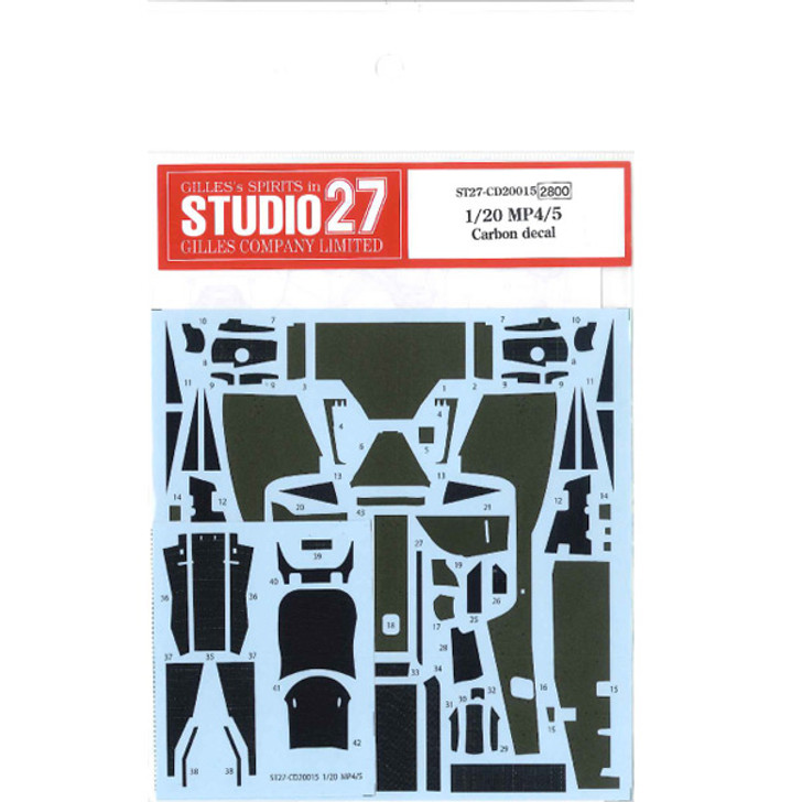 Studio27 ST27-CD20015 MP4/5 Carbon decal for Fujimi 1/20