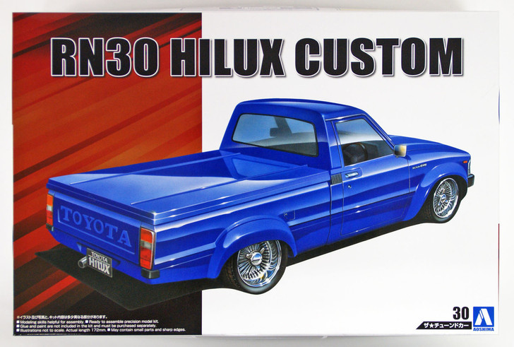 Aoshima 53614 RN30 HILUX CUSTOM '78 (TOYOTA) 1/24 Scale Kit (4905083053614)