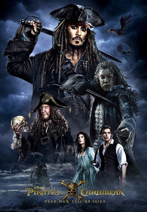 Tenyo Japan Jigsaw Puzzle D-1000-483 Pirates of the Caribbean Dead Men Tell No Tales (1000 Pieces) (4905823944837)