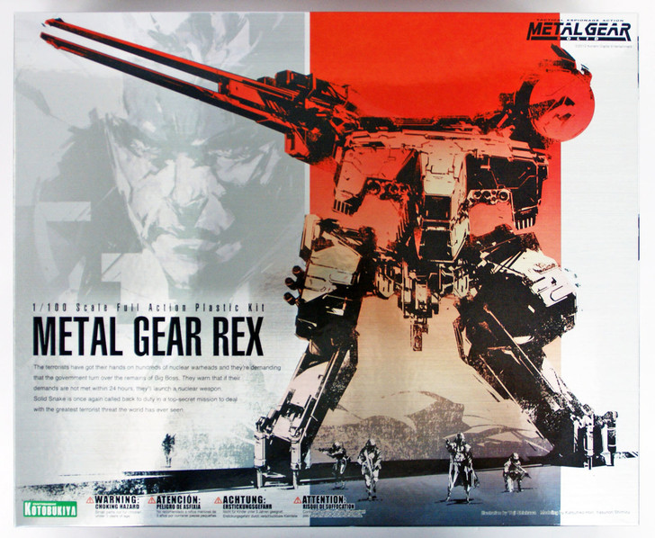 Kotobukiya KP221 Metal Gear Solid Metal Gear REX 1/100 Scale Plastic Model Kit (4934054104925)
