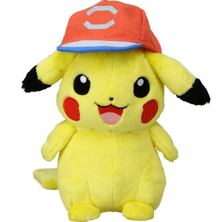 Takara Tomy Pokemon Plush Doll Ash's Pikachu (Alola Cap Ver.) 898573